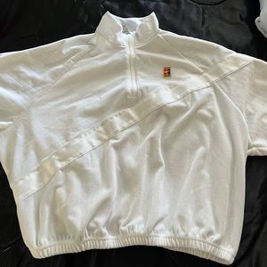 White Nike Quarter Zip